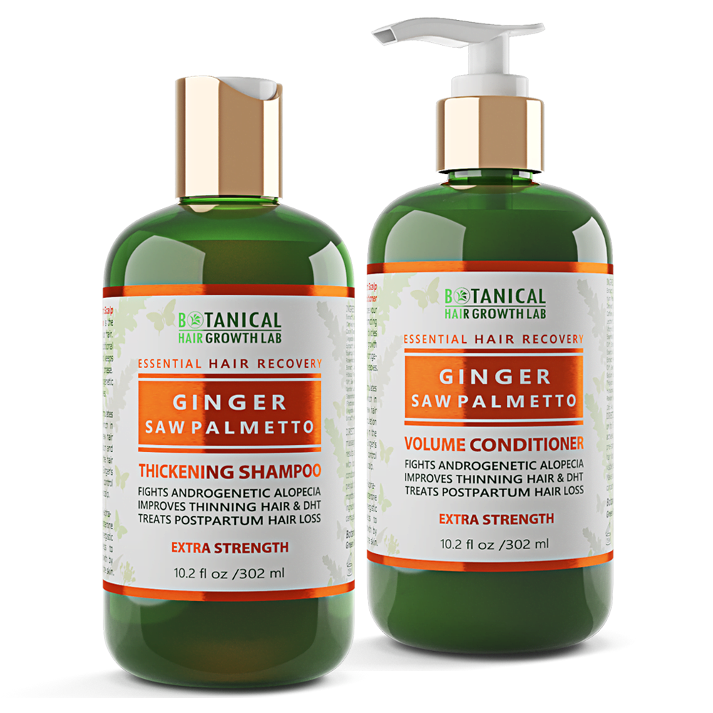 Hair Regrowth Ginger Saw Palmetto Shampoo And Conditioner